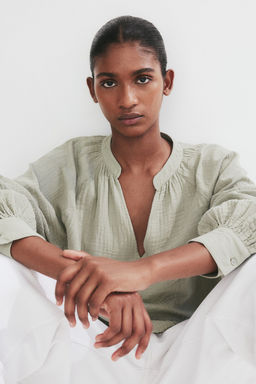Blusa en tejido doble - H&m фото 3