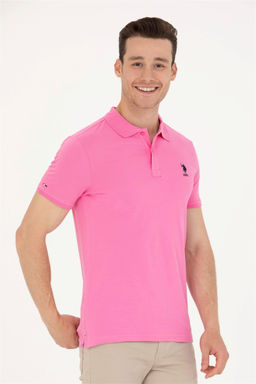 Мужская розовая базовая футболка - U.s. polo assn фото 10
