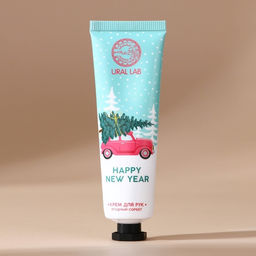 Цена за 4 шт. Крем для рук новогодний URAL LAB Happy New Year, 30 мл  фото 2