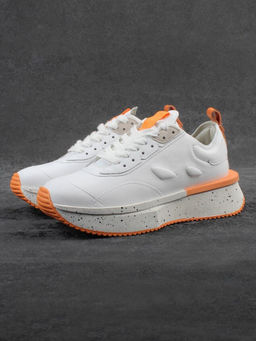 04-S77-42 WHITE Кроссовки женские (натуральная кожа)