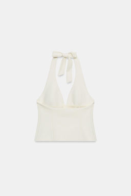 TOP HALTER CORSETERO / Crudo - Zara фото 5