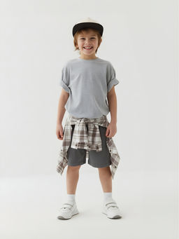 Футболка оверсайз Серый меланж - Bungly фото 2