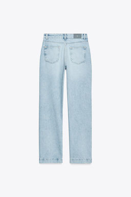 JEANS Z.04 STRAIGHT MID-WAIST FULL LENGTH - Zara фото 8