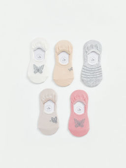 Desenli K?z ?ocuk Babet ?orap 5li