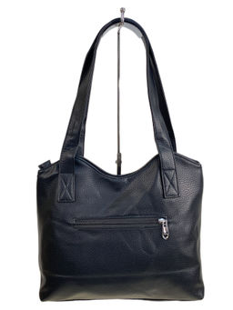 Женская сумка из искусственной кожи, цвет черный - Greta фото 2