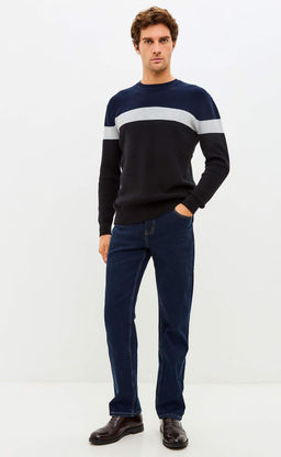 Джинсы F421-0170W d.blue