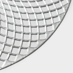 Набор салфеток сервировочных на стол Доляна Вира, 4 шт, d=38 см, цвет серебряный  фото 14