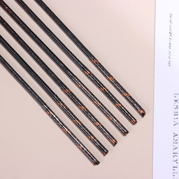 Набор свечей в торт, 6 штук Сияние, красно-черный, 17 см - Страна карнавалия фото 5