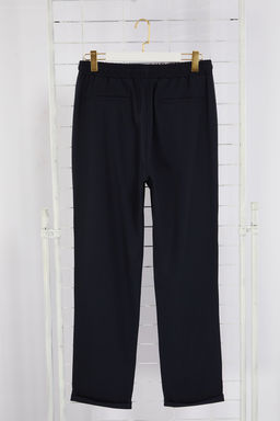 TRENDYOL MAN Siyah More Sustainable Beli Lastikli Slim Fit Duble Paca Kumas Pantolon TMNAW21PL0107 - Trendyolmilla фото 19