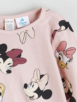 Minnie Mouse Bask?l? K?z Bebek Pijama Tak?m