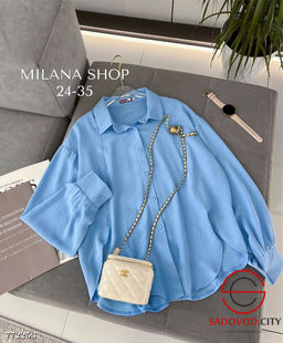 Женская однотонная рубашка - Zum ming фото 2