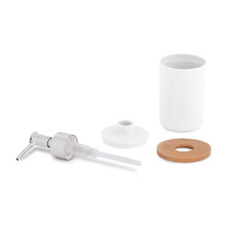 Дозатор для жидкого мыла п/эт. "Бамбук" (белый)