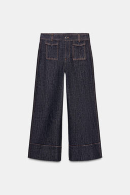 Z1975 MID-WAIST CULOTTES WITH FLAP POCKETS - Zara фото 7