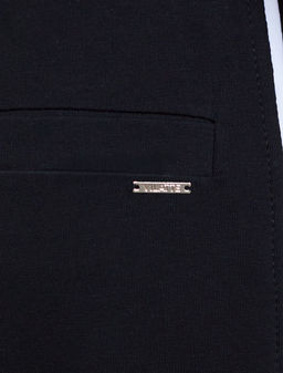 Прямые брюки с лампасами из эластичного футера двухнитки без начеса - Vilatte фото 2