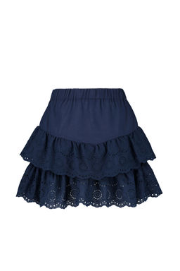 TRENDYOLMILLA Plaj Giyim Briddal Beyaz Mini Dokuma Brode Detayl? Flaml? Pamuk Plaj Etek TBESS24ET00004 фото 34