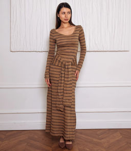 Платье #КТ3102 (2), тёмно-бежевый