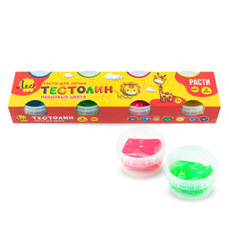 Лео Тестолин (Тесто для лепки) LPLN-0104 240 г 4 цв. неоновые цвета