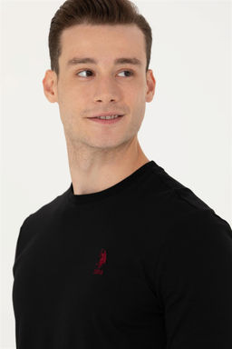 U. S. Polo Assn / Мужской черный базовый свитшот - U.s. polo assn фото 2