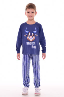 Пижама детская 7-273 (синий) Бык