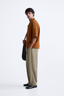 LYOCELL BLEND TROUSERS - Zara фото 4