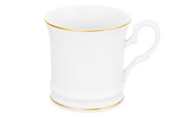 Кружка 170 мл 10,5*8*7,5 см Белая с золотом NEW BONE CHINA