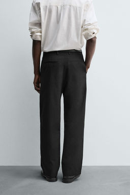 PLEATED WIDE-LEG TROUSERS - Zara фото 3