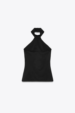 POLYAMIDE HALTER TOP - Zara фото 51
