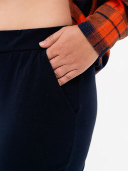 Бриджи хлопок 95, лайкра 5%темно-синие - Binita фото 6