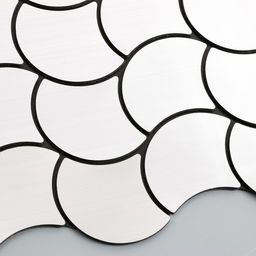 Наклейка интерьерная «Волны», декор на стену, серебро, 30×30 см