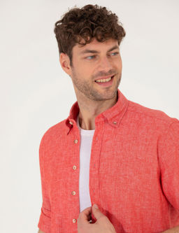 K_rm_z_ Regular Fit Uzun Kollu G_mlek - Pierre cardin фото 3
