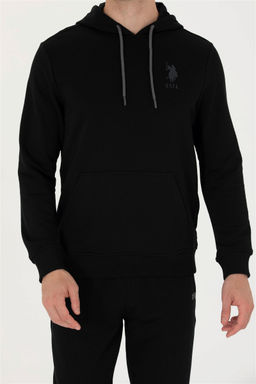 U. S. Polo Assn / Мужской черный базовый свитшот - U.s. polo assn фото 6