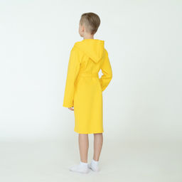 Халат детский вафельный желтый 914 (146, 76)
