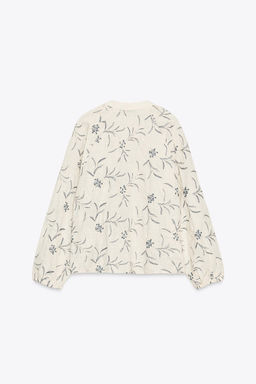 RUSTIC TEXTURED EMBROIDERED BLOUSE - Zara фото 15