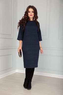 Платье темно-синее для полных - Almond фото 2