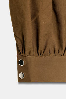 PANTAL?N BOMBACHO CINTUR?N CADENA / Oliva - Zara фото 9