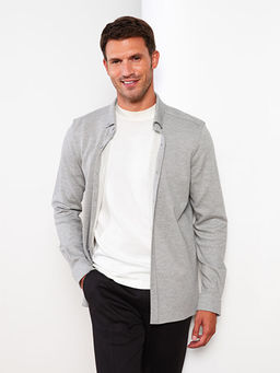 Slim Fit Uzun Kollu ?rme Erkek G?mlek