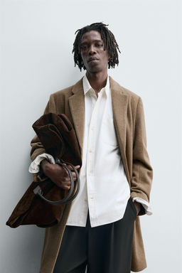 REGULAR FIT WOOL COAT - Zara фото 2