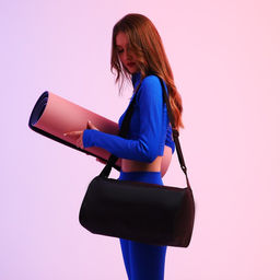 Сумка спортивная классика, 40х21х19 см, отдел на молнии, цвет чёрный - Nazamok фото 6