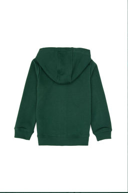 Erkek _ocuk Koyu Ye_il Basic Kap__onlu Sweatshirt Sepette S_rpriz _ndirim - U.s. polo assn фото 2