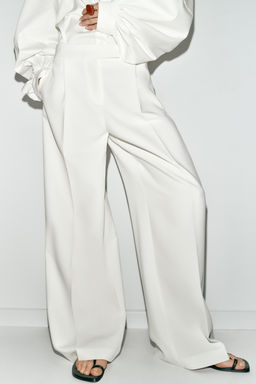 WIDE-LEG TROUSERS WITH DARTS - Zara фото 15