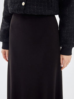 Beli Lastikli Dar Fit Kad?n Triko Etek