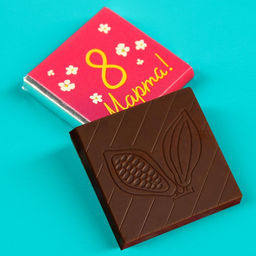 Цена за 2 шт. Шоколад молочный 8 марта, 5 г. х 1 шт. на подложке