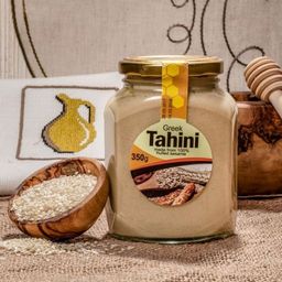Тахини (кунжутная паста) с медом, Греция, стекл.банка, 350г - Kandylas фото 3