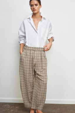 CHECK TROUSERS ZW COLLECTION - Zara фото 3