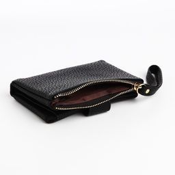 Кошелёк на кнопке, цвет чёрный - Simaland фото 3