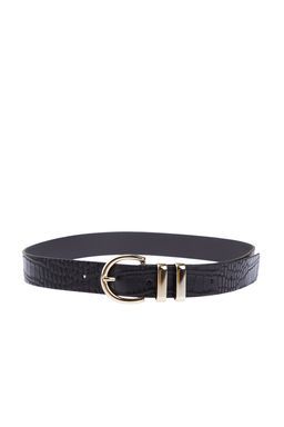 Trendyolmilla Siyah-Taba 2li Paket Croco ve Duz Deri Gorunumlu Tokal? Kad?n Kemer TWOAW24KE00001 фото 8