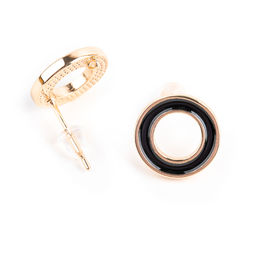 Zlatka Швензы FMK-H13 12 x 12 мм 5 х 2 шт 04 под золото, чёрный