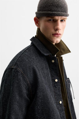 BRUSHED TEXTURE DENIM SHIRT - Zara фото 7