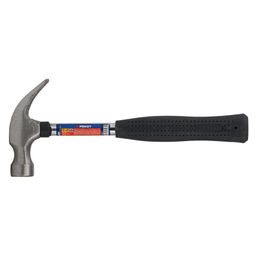 Молоток-гвоздодер 450г, боек 27мм, метал.обрезин.рукоятка "Рокот"