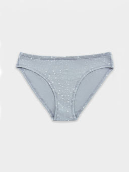 Цена за 2 штуки! Трусы женские слипы серые со снежинками снежинки на сером 412457 - Mark formelle фото 8